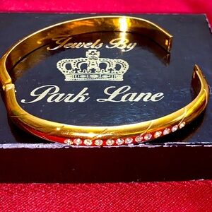 Vintage 50s Park Lane Rhinestoned Clamper Bracelet